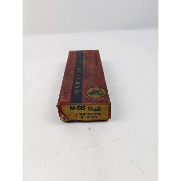 Vintage Deeland Silicon Carbide Sharpening Stone w/ Box - Picture 4 of 12